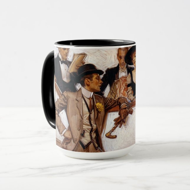 Gentleman, American Advertisement by Leyendecker Tasse (Vorderseite Links)