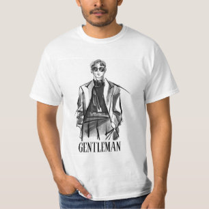 GENTLEMAN ATTITUDE SPAREN MÄNNER WEISSEN TSHIRT