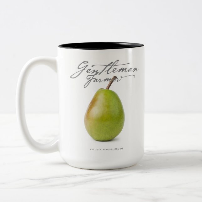 Gentleman Bauer 15 oz. Kaffee-Tasse (Birne) Zweifarbige Tasse (Links)