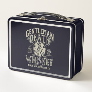 Gentleman Death Old Style Pure Rye Whiskey Metall Brotdose