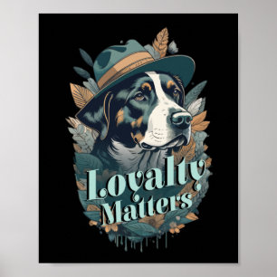Gentleman Dog eine Feier der Loyalität und der Fre Poster