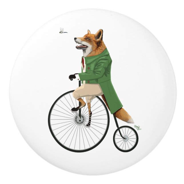 Gentleman Fox Jagd-Libelle Keramikknauf (Vorderseite)