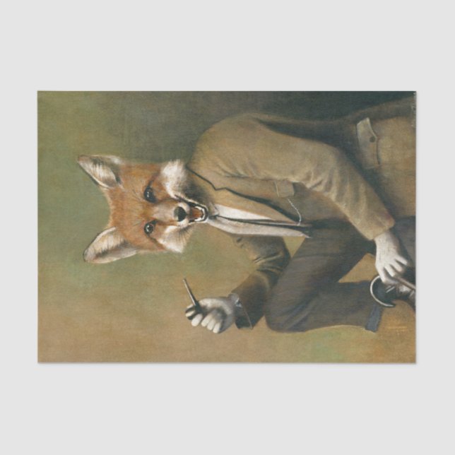 Gentleman Fox Tissue Seidenpapier (Vorderseite)