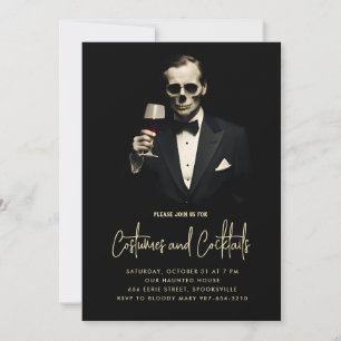 Gentleman Halloween Costume Party Einladung