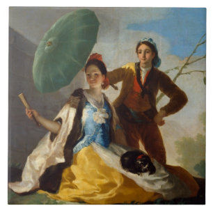 Gentleman Holding a Parasol for a Spanish Lady Fliese