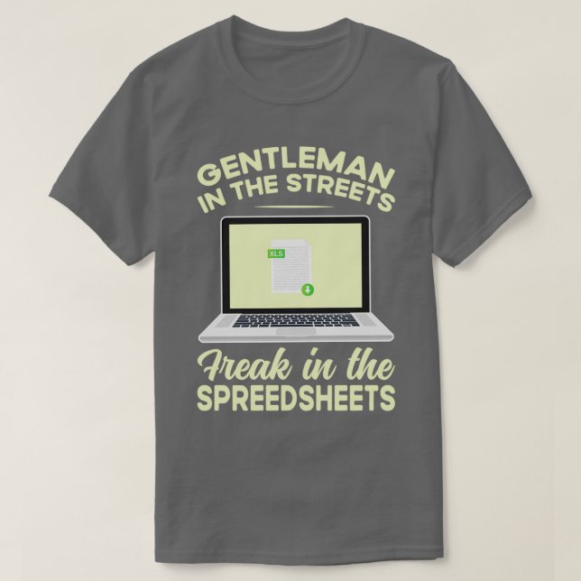 Gentleman in den Straßen fliegt in den Tabellenkal T-Shirt (Design vorne)