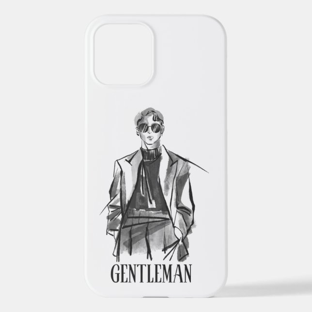 Gentleman iPhone 12 Hülle (Rückseite)