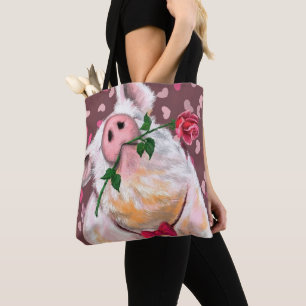 Gentleman Pig - Romantic - Funny Tasche