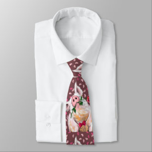 Gentleman Pig - Romantik - Funny Krawatte