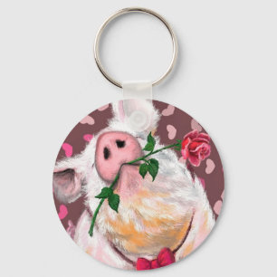 Gentleman Pig - Romantik - Funny Schlüsselanhänger