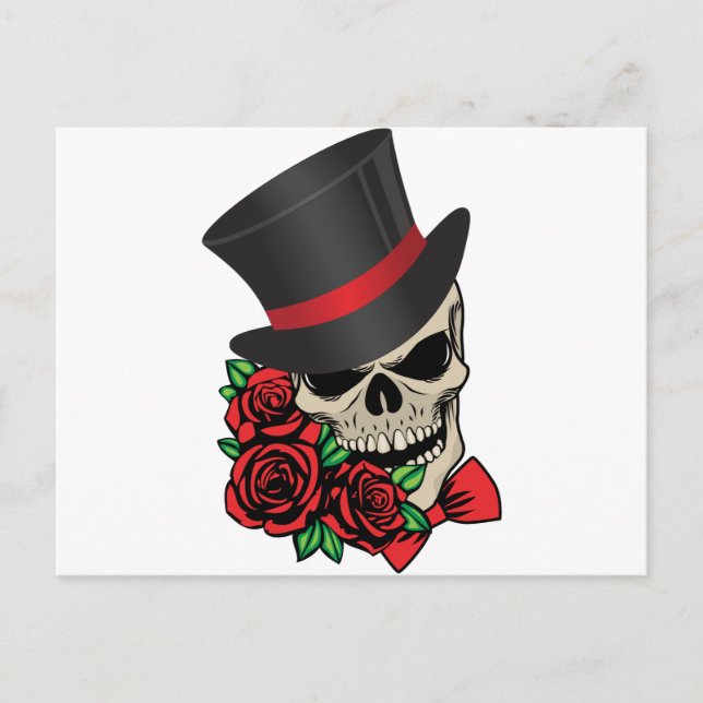 Gentleman Skull Postkarte (Vorderseite)