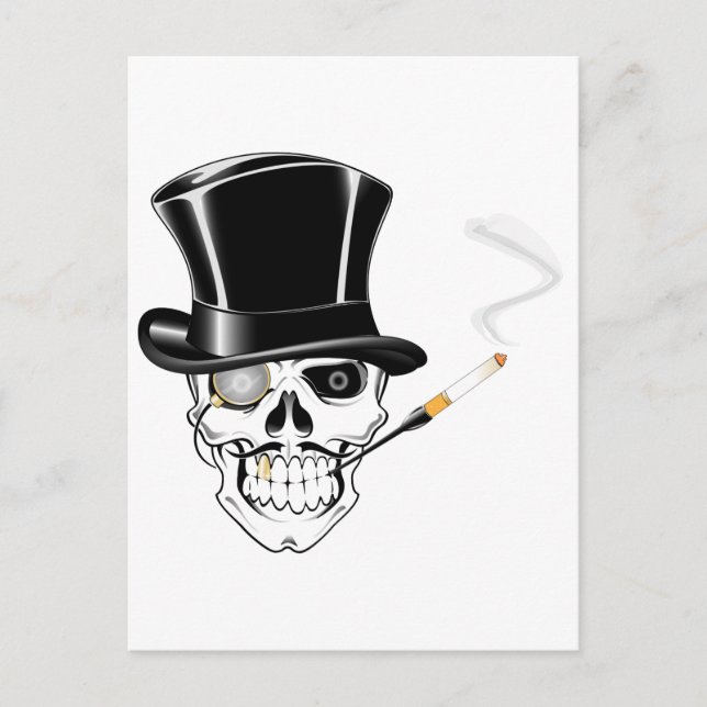 Gentleman Skull Postkarte (Vorderseite)
