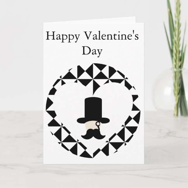 Gentleman's Valentine Day Card Feiertagskarte (Vorderseite)