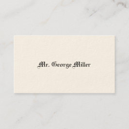 Gentleman's Viktorianische Calling Cards Telefonnummerkarte