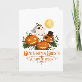 Gentlemen & Ghosts Halloween Karte