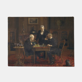 Gentlemen Playing a Game of Schach (Thomas Eakins) Fußmatte