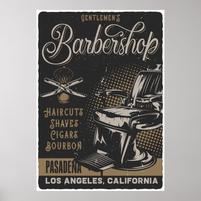 Gentlemens Barbershop Poster (Vorne)