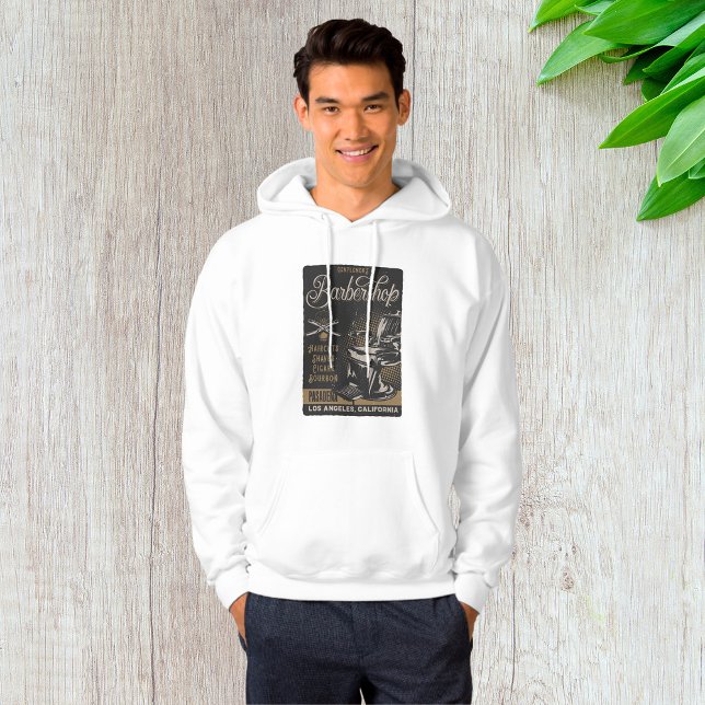 Gentlemen's Barbershop Retro Haarschnitte Shaves Hoodie (Von Creator hochgeladen)