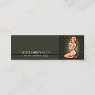 Gentlemen's Club - Karte, Geschäft, Rufen Mini Visitenkarte