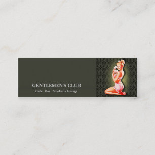 Gentlemen's Club - Karte, Geschäft, Rufen Mini Visitenkarte