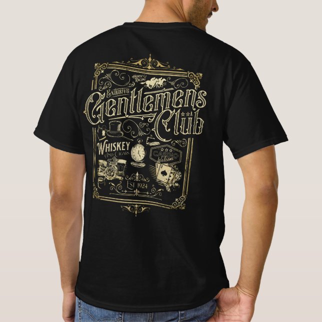 Gentlemen's Club Retro T-Shirt (Rückseite)
