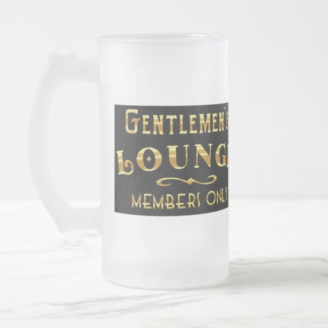 Gentlemen's Lounge Mattglas Bierglas (Links)