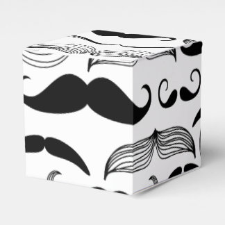 Gentlemens Mustache Muster in allen Formen und Grö Geschenkschachtel