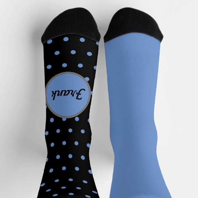Gentlemen's Personalisierte Polka Dot Mismatch Soc Socken (Oben)