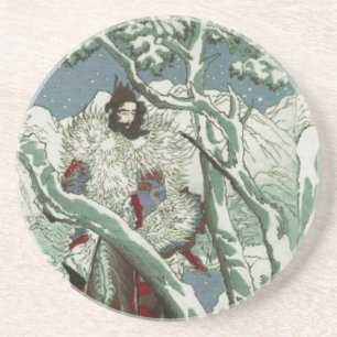 Gentoku besucht Komei im Schnee (1:3) Untersetzer