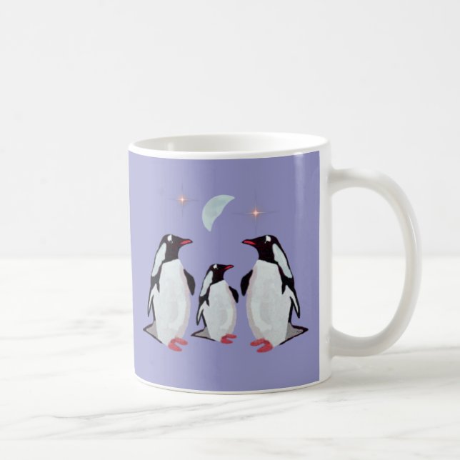 Gentoo Penguin-Gruß-Tassen Kaffeetasse (Rechts)