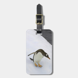 Gentoo Penguin Pygoscelis Papua) stehend Gepäckanhänger