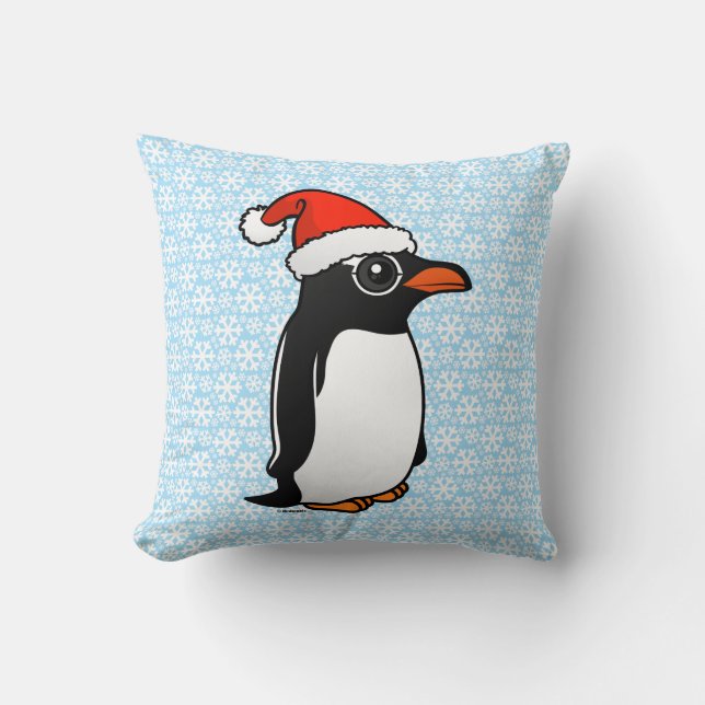 Gentoo Penguin Santa Kissen (Vorderseite)
