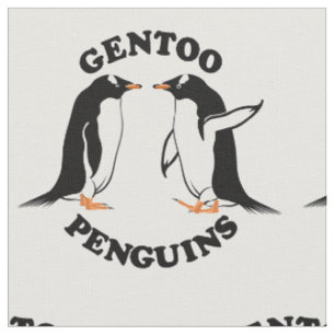 Gentoo Penguins Stoff