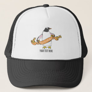 Gentoo Pinguin Japanisch schreiben Kanji Truckerkappe