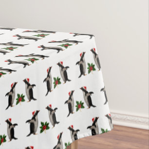 Gentoos und Holly Tablecloth (Farbe auswählen) Tischdecke