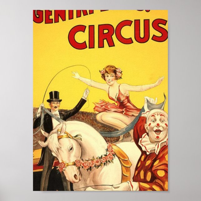 Gentry Bros, Circus Miss Louise Hilton Poster (Vorne)