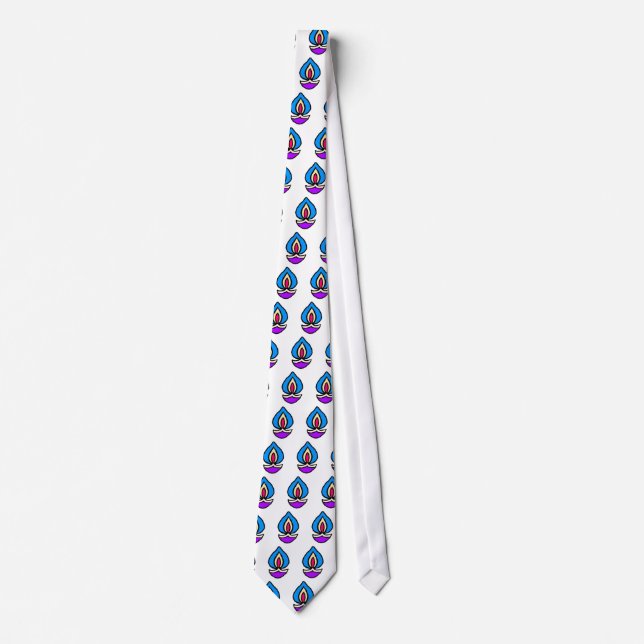 Gents cravate avec Motif Lampe (Devant)