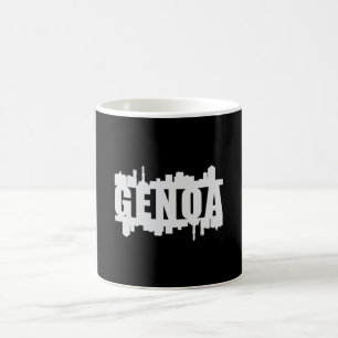 Genua Italien City Skyline Cityscape Funny Gift Kaffeetasse