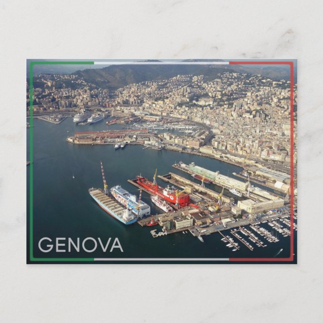 Genua - Italien Postkarte (Vorderseite)