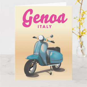 Genua Italien Roller Karte