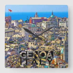 Genua Quadratische Wanduhr
