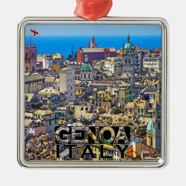 Genua Silbernes Ornament (Vorne)