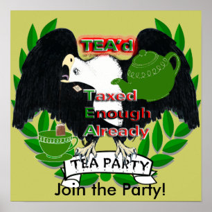 Genug besteuert TEA'd Poster