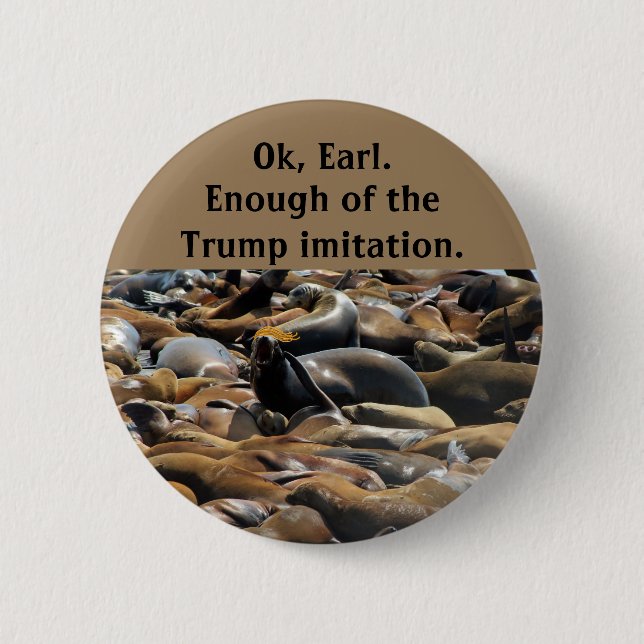 Genug der Trumpfnachahmung Button (Vorderseite)