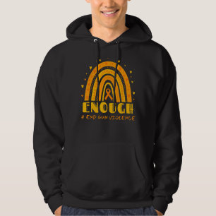Genug End Gun Gewalt No Gun Awareness Day Wear Hoodie