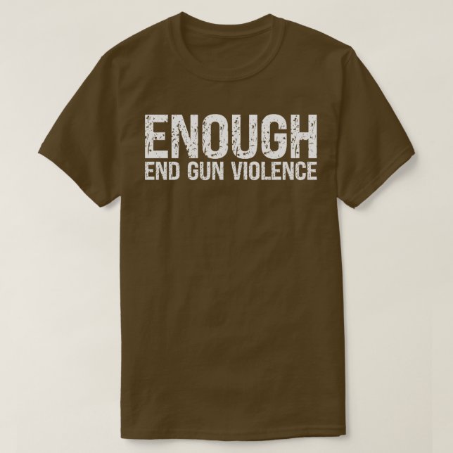 genug Ende Gun Gewalt Bewusstsein Monat Wear Orang T-Shirt (Design vorne)
