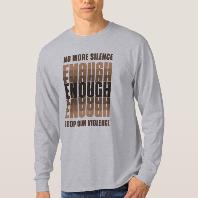genug | Langschläfer T-Shirt (Vorderseite)