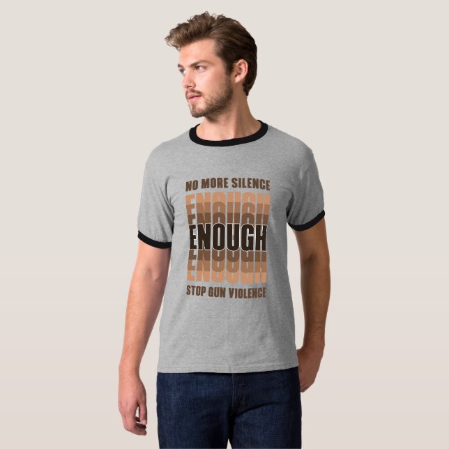 genug | Männerklingeln T-Shirt (Vorne ganz)