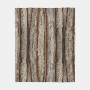GENUINE CHINCHILLA FUR SEOK SHERPA BLANKET FLEECEDECKE