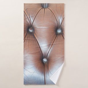 Genuine leather upholstery background, luxury dec badehandtuch